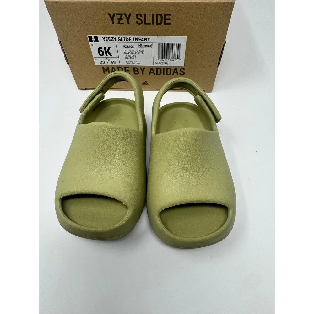 Adidas Yeezy Slide Infant Resin FZ5900 Green Kids Size 6K